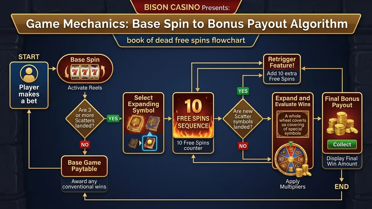 book of dead free spins flowchart