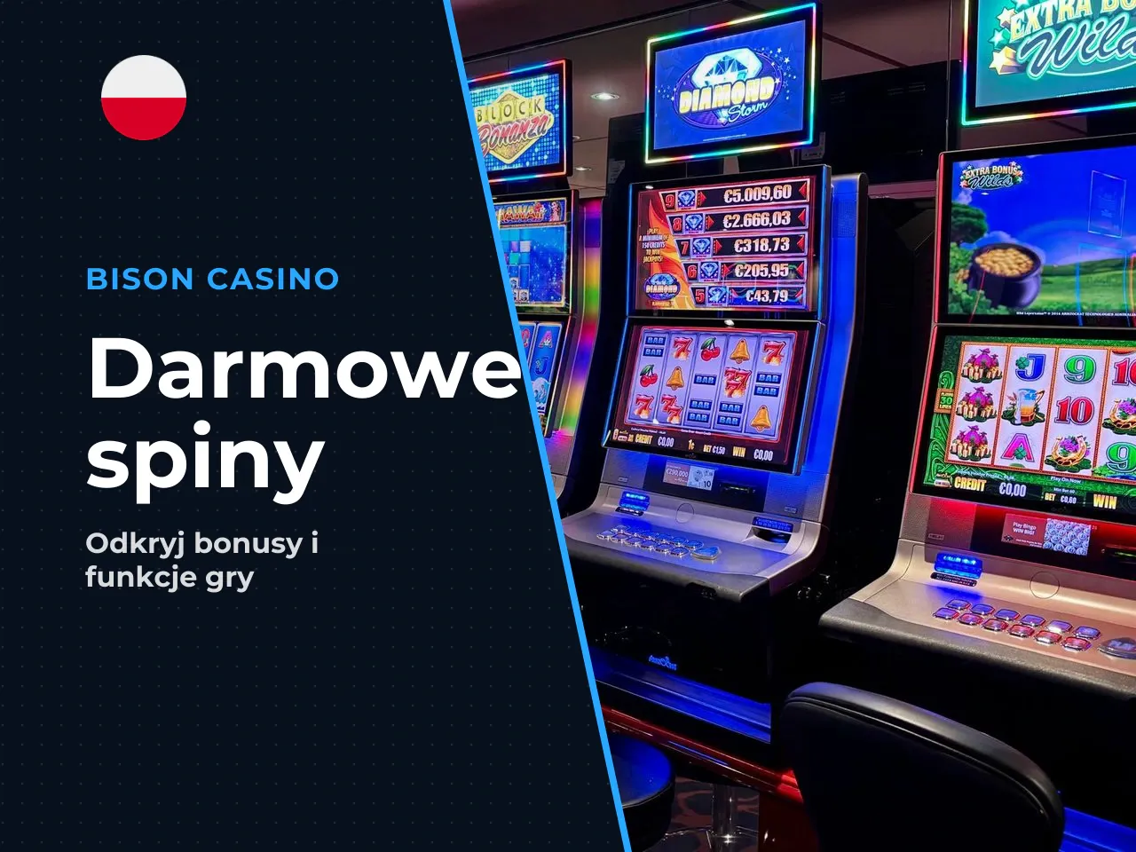 Darmowe spiny, bonus i funkcja gamble