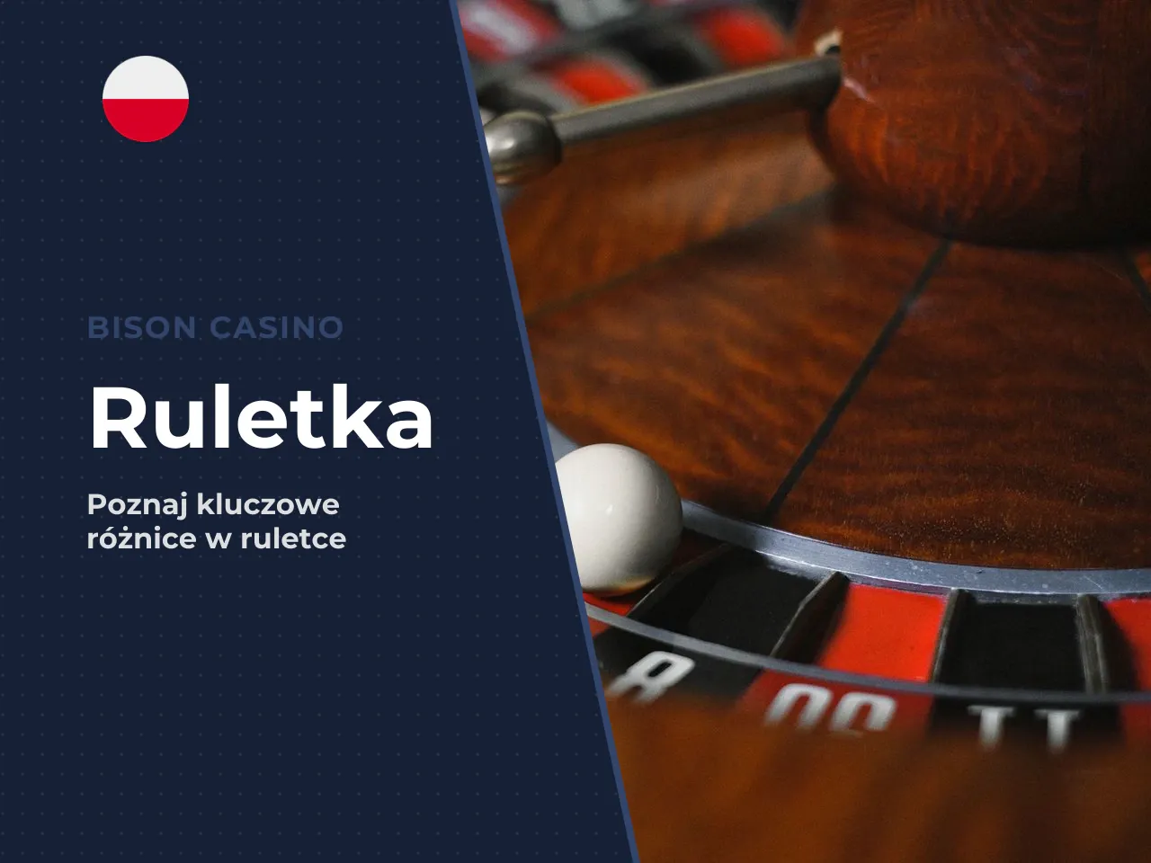 Ruletka europejska kontra amerykańska. European roulette posługuje się 37 kieszeniami z jednym zielonym polem „0", co ustanawia house edge na poziomie **2,70%**. American roulette wprowadza dodatkowe 
