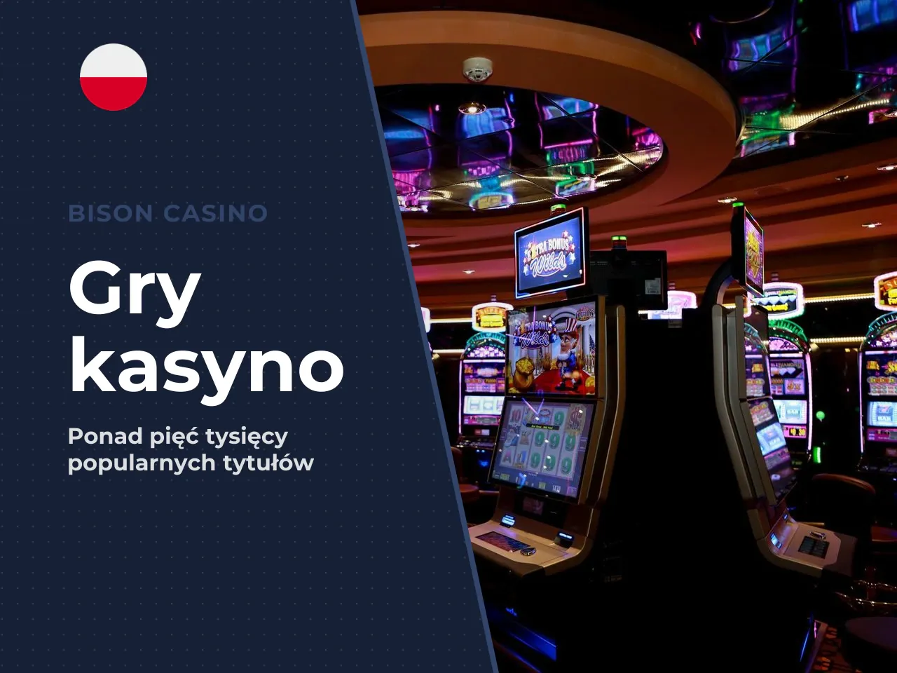 Sloty, gry stołowe i inne popularne kategorie. Bison Casino zrzesza obszerną bazę automatów. Według dostępnych recenzji i danych konkurencji portfolio operatora liczy ponad 5 000 tytułów — od klasyczn