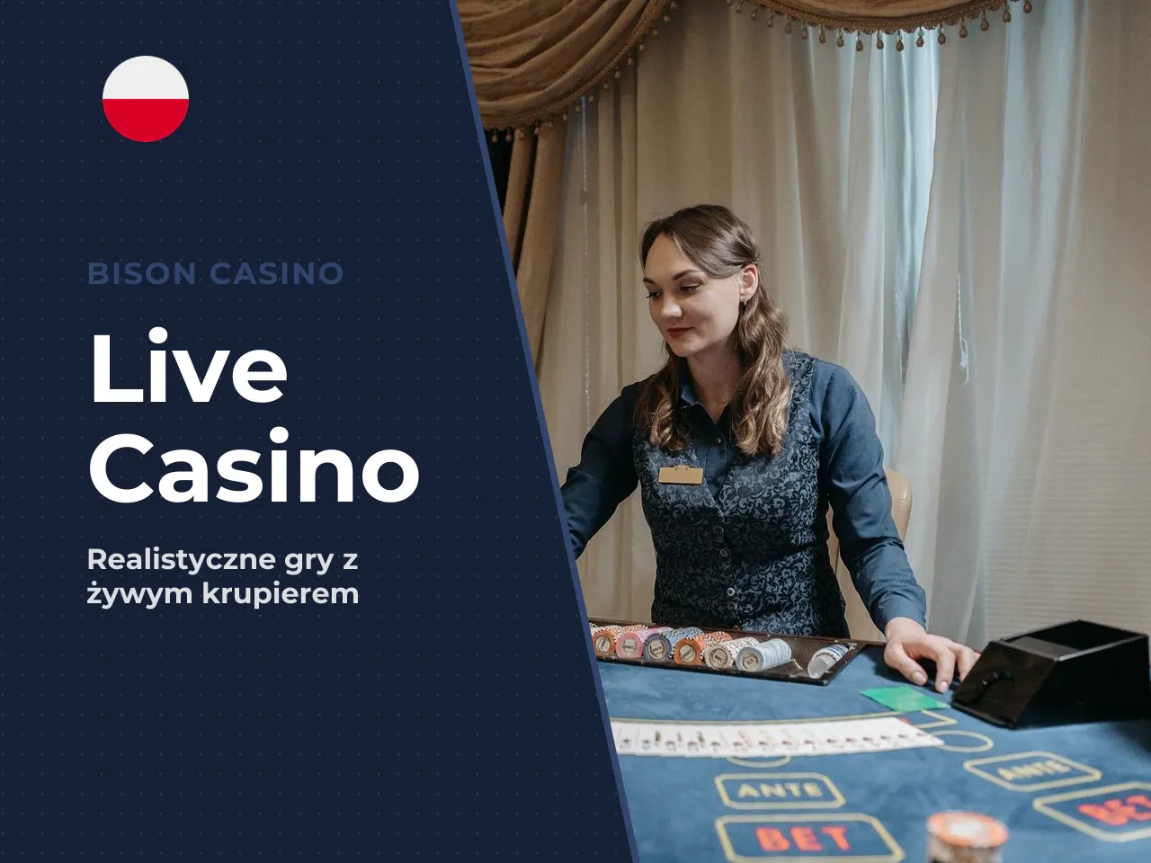 Live dealer i gry Provably Fair. **Live dealer games:** Gry z żywym krupierem transmitowane w czasie rzeczywistym to standard u większych operatorów. Gracze mogą dołączyć do stołów blackjacka, ruletki